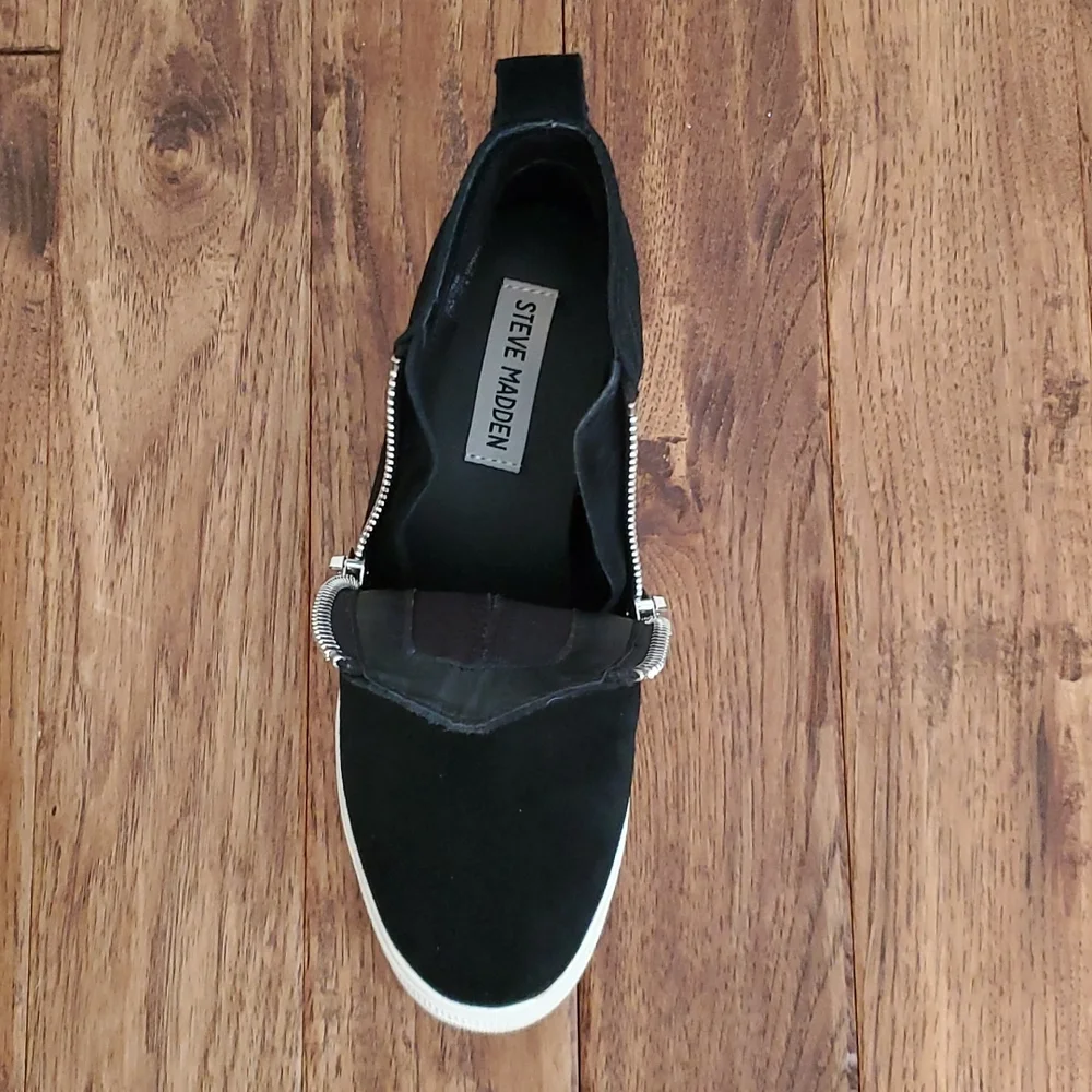 Steve Madden suede wedge sneaker - Picture 3 of 4